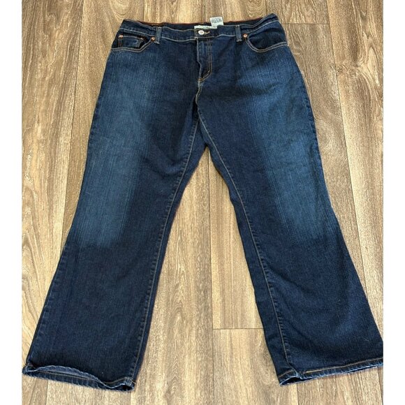 LEVI'S 550 RELAXED BOOT CUT WOMENS JEANS SIZE 14 SHORT 28.5IN WESTERN BOHO STRET - Picture 1 of 8